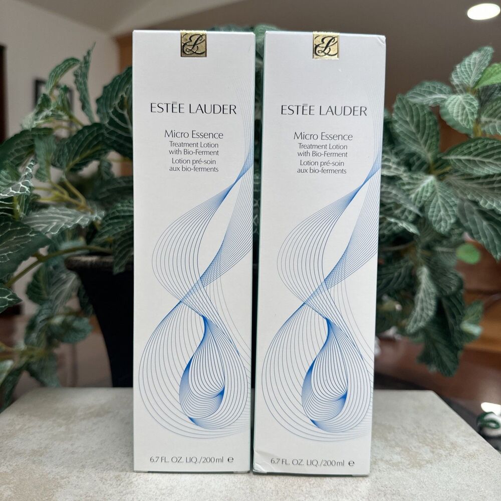 Estée Lauder Micro Essence Treatment Lotion with Bio-Ferment TWO 6.7 Fl Oz Each